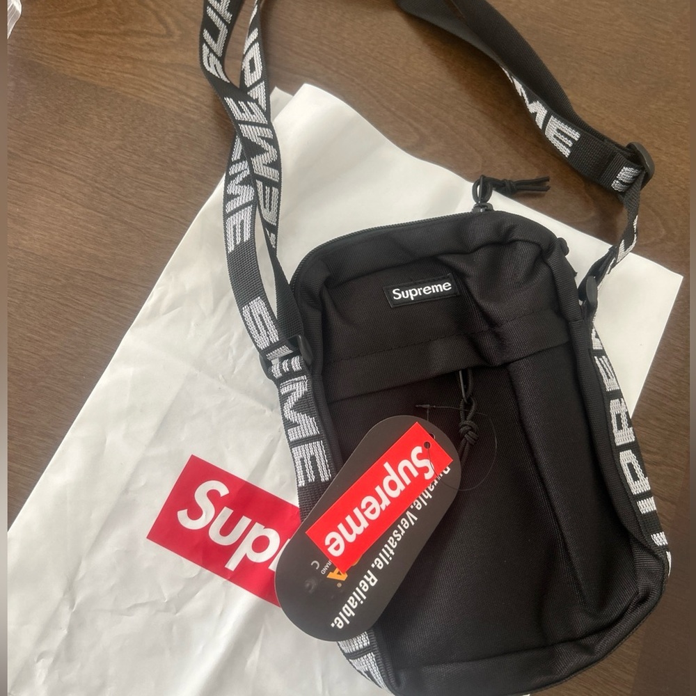 Supreme Bold Red and White Tote